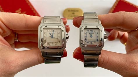 cartier santos medium second hand|cartier santos watch size guide.